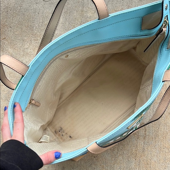 Kate Spade Blue and Tan Beach Tote - Picture 10 of 16